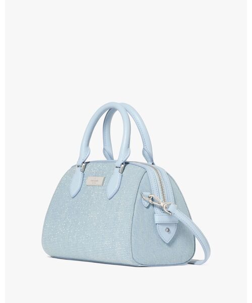 kate spade new york(ケイトスペード ニューヨーク)の「マディソン デニム ホット フィックスド スタッズ スモール ドリー ダッフル クロスボディ(ハンドバッグ・レディース・ブルー・ONESIZE)」の4枚目の写真