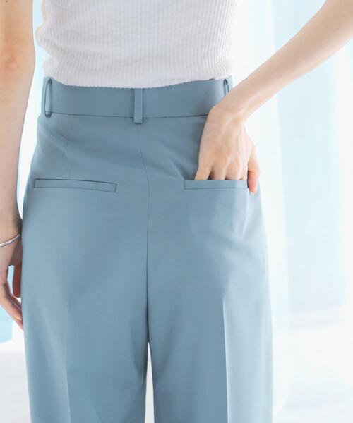 URBAN RESEARCH ROSSO WOMEN（アーバンリサーチ　ロッソ）の「防シワハイウエストワイドスラックス（その他パンツ・レディース・ブルー/モカ/ネイビー/ベージュ・34/36/38/TALL）」の16枚目の写真