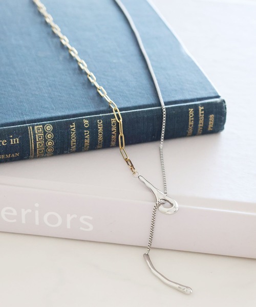 LEPSIM（レプシィム）の「ステンレスマンテルロングネックレス　324845（ネックレス・レディース・ゴールド/シルバー系その他/シルバー・ONE SIZE）」の3枚目の写真