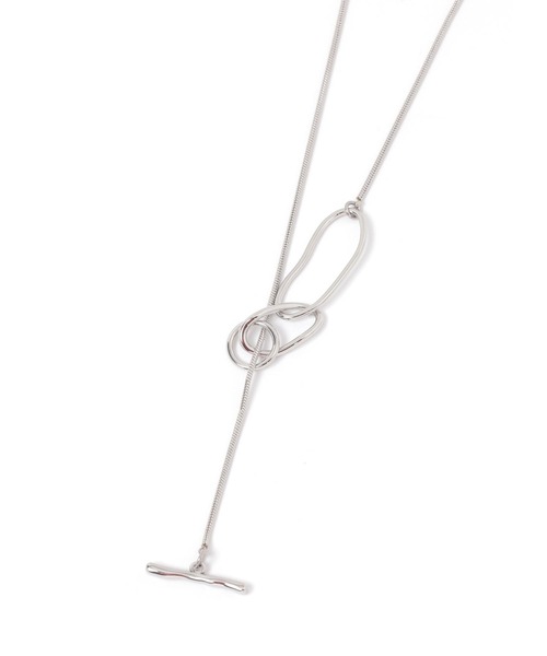 LEPSIM（レプシィム）の「ステンレスマンテルロングネックレス　324845（ネックレス・レディース・ゴールド/シルバー系その他/シルバー・ONE SIZE）」の4枚目の写真