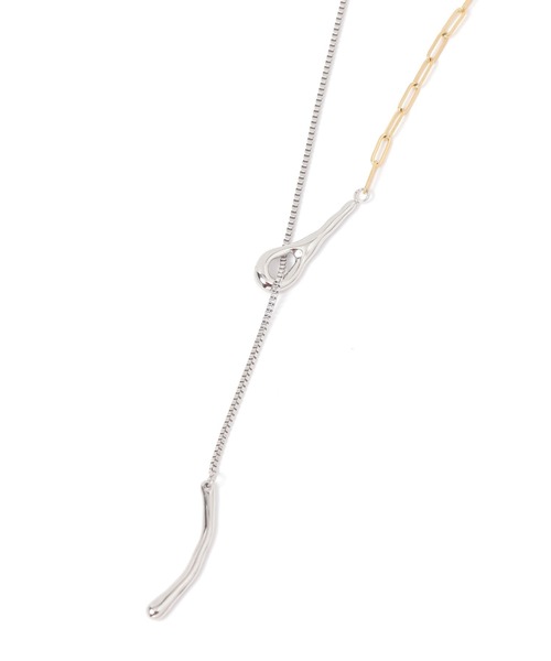 LEPSIM（レプシィム）の「ステンレスマンテルロングネックレス　324845（ネックレス・レディース・ゴールド/シルバー系その他/シルバー・ONE SIZE）」の6枚目の写真