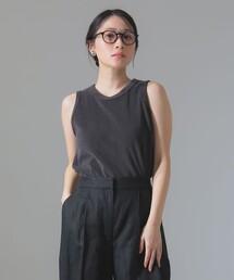 Demi-Luxe BEAMS | ノースリーブ パイル プルオーバー(Tシャツ/カットソー)