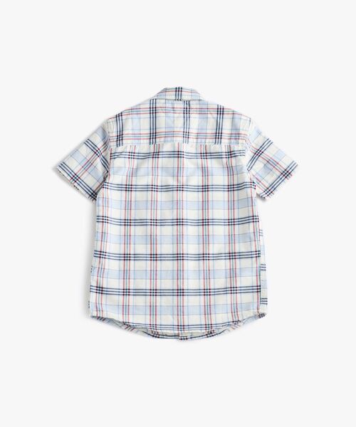 TOMMY HILFIGER（トミーヒルフィガー）の「BOYS ショートスリーブチェックシャツ（シャツ/ブラウス・キッズ・マルチ/ホワイト・130cm/160cm/150cm/140cm）」の9枚目の写真