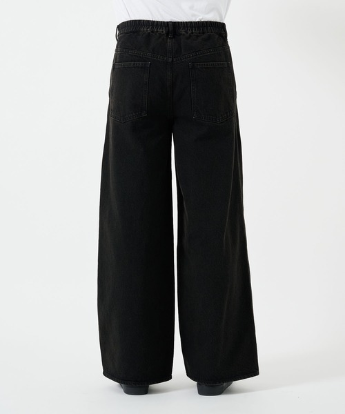 STUDIOUS（ステュディオス）の「BLEACH OVERDYE DENIM JEANS（デニムパンツ・メンズ・インディゴブルー/ブラック・1/2）」の9枚目の写真