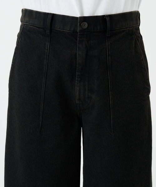 STUDIOUS（ステュディオス）の「BLEACH OVERDYE DENIM JEANS（デニムパンツ・メンズ・インディゴブルー/ブラック・1/2）」の10枚目の写真