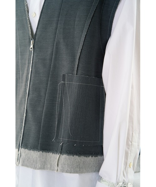 DISCOVERED（ディスカバード）の「SUITS SWEAT VEST（ベスト・メンズ・グレー・SMALL/LARGE）」の10枚目の写真
