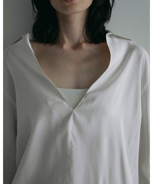 anuke(アンヌーク)の「anuke Skipper Sheer Shirts 62510428(シャツ/ブラウス・レディース・ブラック/ホワイト・FREE)」の3枚目の写真