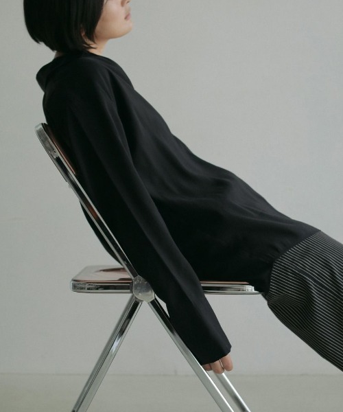 anuke(アンヌーク)の「anuke Skipper Sheer Shirts 62510428(シャツ/ブラウス・レディース・ブラック/ホワイト・FREE)」の5枚目の写真