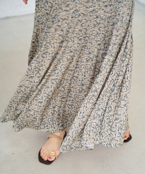 セール】ミュゲットパターン フェードプリーツスカート（スカート