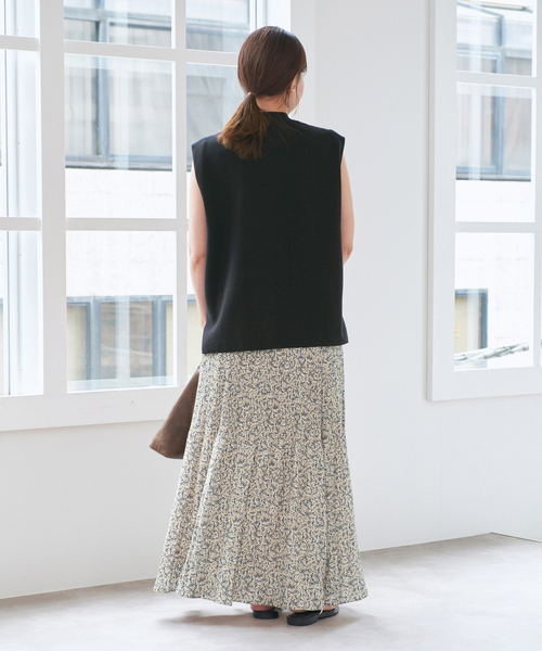 IENA ミュゲットパターン フェード プリーツスカート◆サイズ36 IENA（イエナ）の「ミュゲットパターン フェードプリーツ