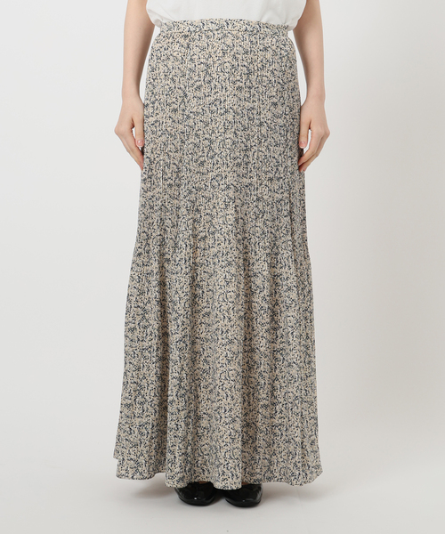 【新品未使用】IENA ミュゲットパターンフェードプリーツスカート セール】ミュゲットパターン フェードプリーツスカート（スカート