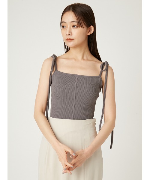 FRAY I.D（フレイアイディー）の「ショルダーリボンニットレイヤード