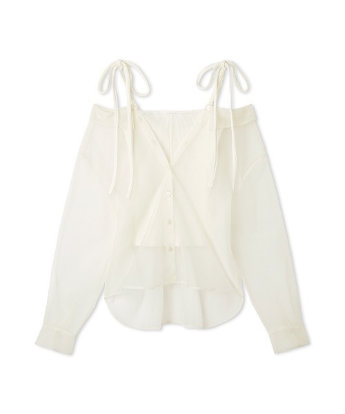 FRAY I.D（フレイアイディー）の「ショルダーリボンニットレイヤード