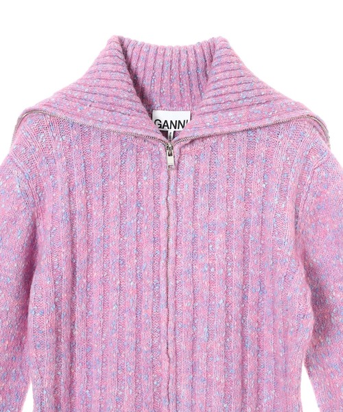 GANNI（ガニー）の「GANNI Alpaca Cotton Mix Highneck K2331（ニット/セーター・レディース・ピンク・SMALL）」の3枚目の写真