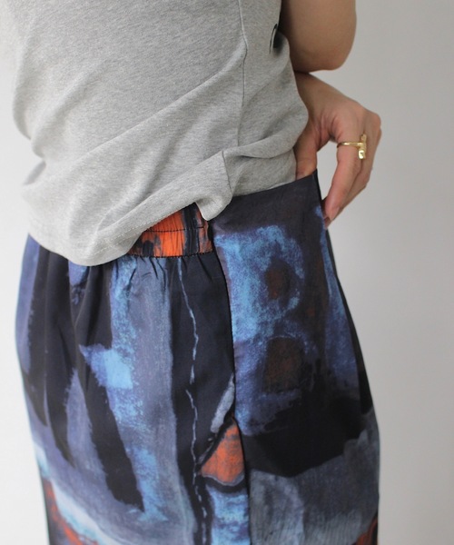 SANSeLF(サンセルフ)の「【SANSeLF】 アートレイヤードスカート sanw25s078(スカート・レディース・マルチ・FREE)」の8枚目の写真