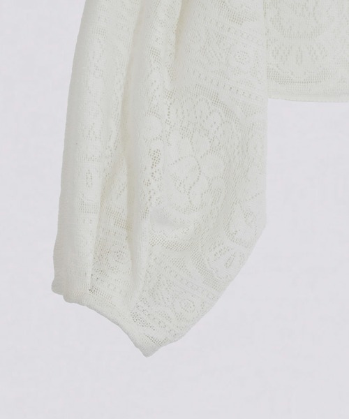 kiehtova(キエトヴァ)の「【kiehtova】LACE VOLUMESLEEVE BLOUSE/レース ボリュームスリーブ ブラウス KTWR27(シャツ/ブラウス・レディース・ホワイト/ブラック・FREE)」の15枚目の写真