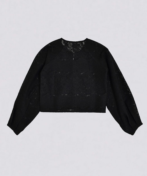 kiehtova(キエトヴァ)の「【kiehtova】LACE VOLUMESLEEVE BLOUSE/レース ボリュームスリーブ ブラウス KTWR27(シャツ/ブラウス・レディース・ホワイト/ブラック・FREE)」の6枚目の写真