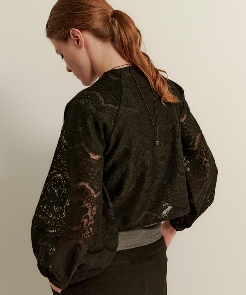 kiehtova(キエトヴァ)の「【kiehtova】LACE VOLUMESLEEVE BLOUSE/レース ボリュームスリーブ ブラウス KTWR27(シャツ/ブラウス・レディース・ホワイト/ブラック・FREE)」の17枚目の写真