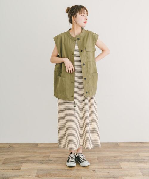 ITEMS URBANRESEARCH（アイテムズ アーバンリサーチ）の「ミリタリージレ（その他アウター・レディース・カーキ/ブラック・FREE）」の5枚目の写真