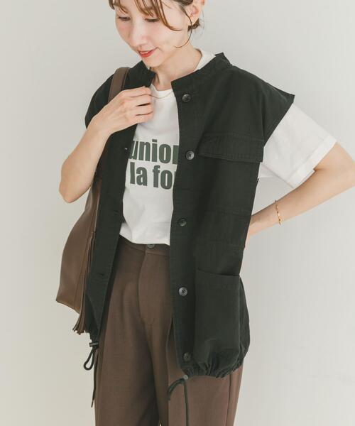 ITEMS URBANRESEARCH（アイテムズ アーバンリサーチ）の「ミリタリージレ（その他アウター・レディース・カーキ/ブラック・FREE）」の12枚目の写真