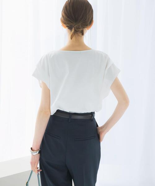 URBAN RESEARCH ROSSO WOMEN（アーバンリサーチ　ロッソ）の「『WEB/一部店舗限定』ドライドルマンプルオーバー（Tシャツ/カットソー・レディース・オフホワイト/ミント/ダークブラウン・FREE）」の5枚目の写真