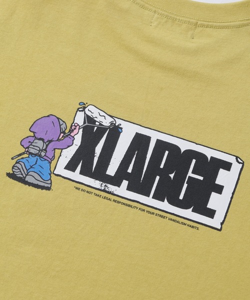 XLARGE（エクストララージ）の「STREET VANDALISM S/S TEE（Tシャツ/カットソー・メンズ・ホワイト/ブラック/イエロー・XL/S/M/L）」の10枚目の写真