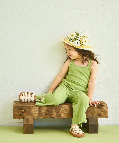 sea and shells by pairmanon（シーアンドシェルズバイペアマノン）の「【sea and shells by pairmanon】バッククロス メロー リブ キャミソール（その他ベビーウェア・キッズ・アイボリー/グリーン/ブラウン・90/80/110/100）」の12枚目の写真