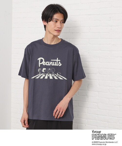 PEANUTS(ピーナッツ)の「75周年PEANUTSデザイン半袖Tシャツ(Tシャツ/カットソー・メンズ・オフホワイト/ホワイト系3/ブラック系その他/スミクロ・01/02/03)」の12枚目の写真