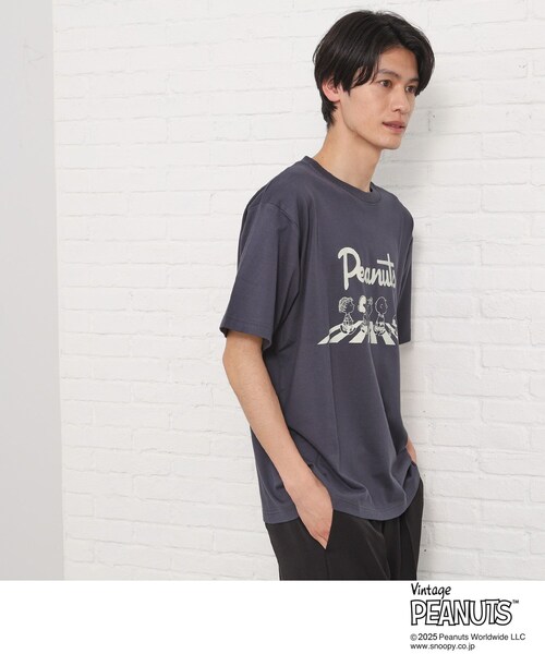 PEANUTS(ピーナッツ)の「75周年PEANUTSデザイン半袖Tシャツ(Tシャツ/カットソー・メンズ・オフホワイト/ホワイト系3/ブラック系その他/スミクロ・01/02/03)」の13枚目の写真