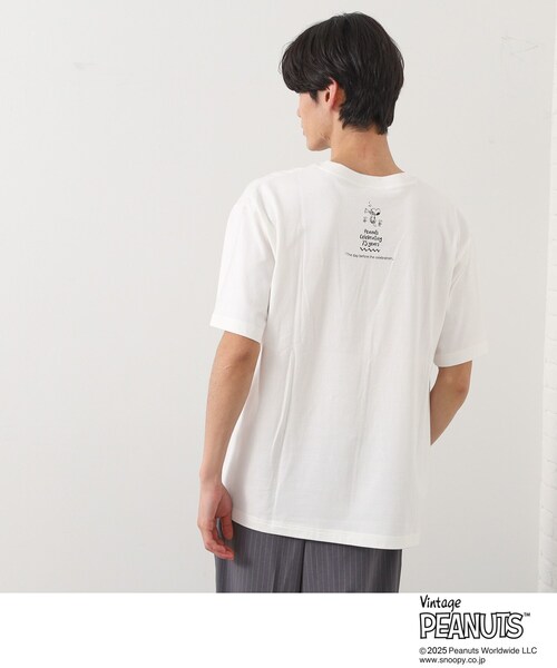 PEANUTS(ピーナッツ)の「75周年PEANUTSデザイン半袖Tシャツ(Tシャツ/カットソー・メンズ・オフホワイト/ホワイト系3/ブラック系その他/スミクロ・01/02/03)」の20枚目の写真