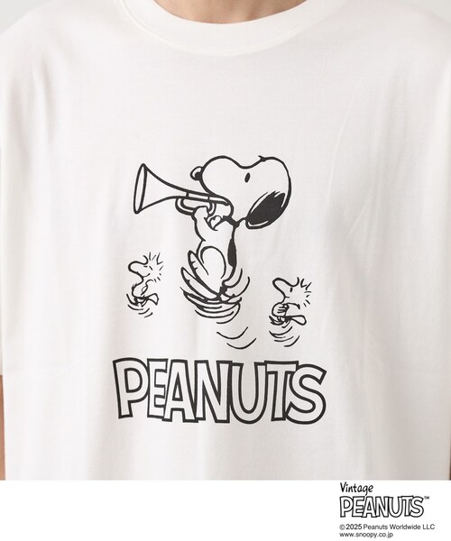 PEANUTS(ピーナッツ)の「75周年PEANUTSデザイン半袖Tシャツ(Tシャツ/カットソー・メンズ・オフホワイト/ホワイト系3/ブラック系その他/スミクロ・01/02/03)」の22枚目の写真