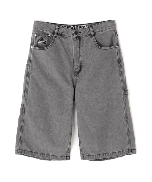 AVIREX（アヴィレックス）の「《直営店限定》VARSITY PAINTER SHORTS / バーシティ ペインターショーツ / AVIREX / アヴィレックス（デニムパンツ・メンズ・ライトインディゴブルー/ブラック・MEDIUM/LARGE/X-LARGE/XX-LARGE）」の3枚目の写真