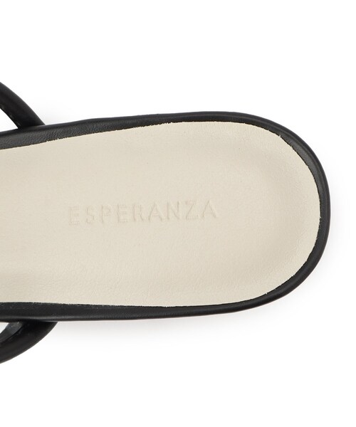 ESPERANZA(エスペランサ)の「ゴールドラインプレートヒールミュール(サンダル・レディース・ピンク系/シルバー/ブラック/ベージュ・LL/S/M/L)」の11枚目の写真