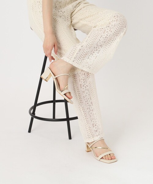 ESPERANZA(エスペランサ)の「ゴールドラインプレートヒールミュール(サンダル・レディース・ピンク系/シルバー/ブラック/ベージュ・LL/S/M/L)」の20枚目の写真