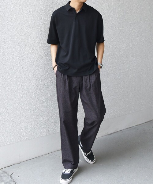 SHIPS any(シップス エニィ)の「【WEB限定】SHIPS any:〈接触冷感〉COOL TOUCH スムース リラックス ポロシャツ◆(ポロシャツ・メンズ・ホワイト/ダークグレー/ベージュ/ブラック・MEDIUM/LARGE/X-LARGE)」の15枚目の写真