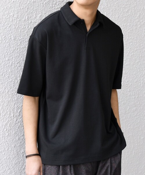 SHIPS any(シップス エニィ)の「【WEB限定】SHIPS any:〈接触冷感〉COOL TOUCH スムース リラックス ポロシャツ◆(ポロシャツ・メンズ・ホワイト/ダークグレー/ベージュ/ブラック・MEDIUM/LARGE/X-LARGE)」の19枚目の写真