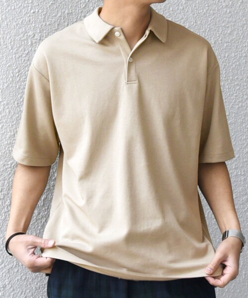 SHIPS any(シップス エニィ)の「【WEB限定】SHIPS any:〈接触冷感〉COOL TOUCH スムース リラックス ポロシャツ◆(ポロシャツ・メンズ・ホワイト/ダークグレー/ベージュ/ブラック・MEDIUM/LARGE/X-LARGE)」の22枚目の写真