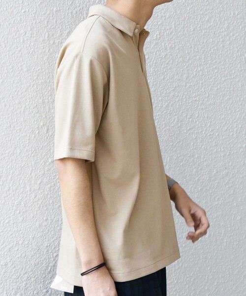 SHIPS any(シップス エニィ)の「【WEB限定】SHIPS any:〈接触冷感〉COOL TOUCH スムース リラックス ポロシャツ◇(ポロシャツ・メンズ・ホワイト/ダークグレー/ベージュ/ブラック・MEDIUM/LARGE/X-LARGE)」の19枚目の写真