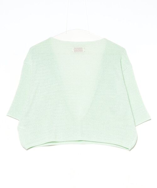 MEYAME メヤメ　LONG SLIT HALF-SLEEVE KNIT LONG SLIT HALF-SLEEVE KNIT – MEYAME
