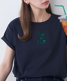 3D刺繍シルケットT