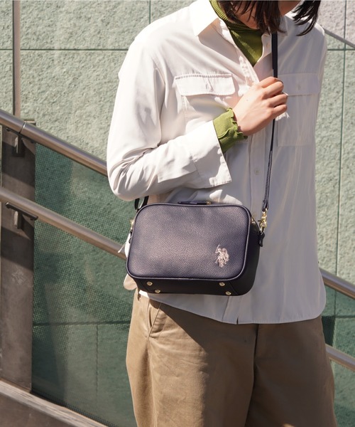 【極美品】ユーエスポロアッスン　シュリンクショルダーバッグ U.S. POLO ASSN.】 ユーエスポロアッスン シュリンク クロス