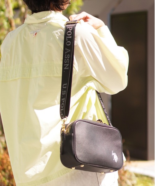 【極美品】ユーエスポロアッスン　シュリンクショルダーバッグ U.S. POLO ASSN.】 ユーエスポロアッスン シュリンク クロス
