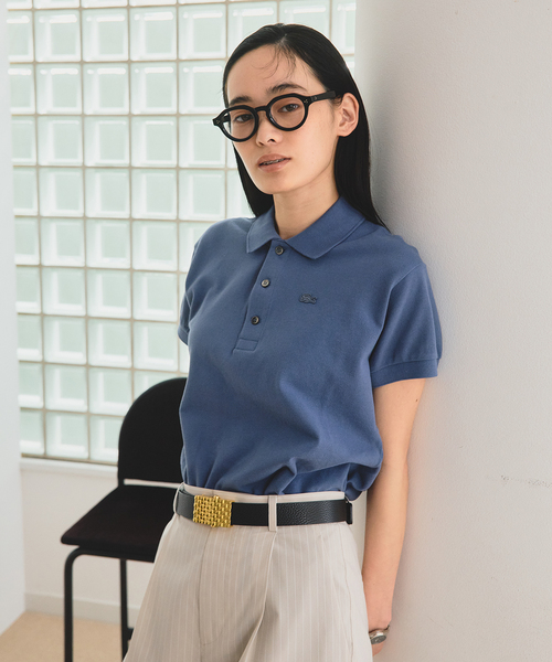 IENA LACOSTE 別注 ポロシャツ　ナチュラル　36 IENA LACOSTE 別注 ポロシャツナチュラル36