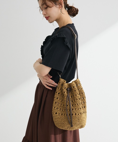 Green　Parks（グリーンパークス）の「OTO.HA.ペーパードロストバック（ショルダーバッグ・レディース・アイボリー/ベージュ・FREE）」の2枚目の写真