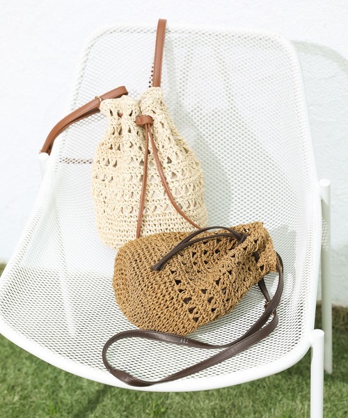 Green　Parks（グリーンパークス）の「OTO.HA.ペーパードロストバック（ショルダーバッグ・レディース・アイボリー/ベージュ・FREE）」の13枚目の写真