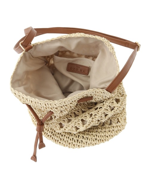 Green　Parks（グリーンパークス）の「OTO.HA.ペーパードロストバック（ショルダーバッグ・レディース・アイボリー/ベージュ・FREE）」の4枚目の写真