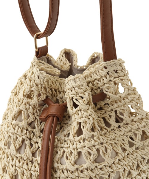 Green　Parks（グリーンパークス）の「OTO.HA.ペーパードロストバック（ショルダーバッグ・レディース・アイボリー/ベージュ・FREE）」の6枚目の写真