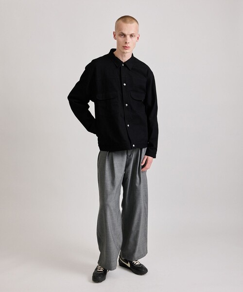 Saturdays NYC(サタデーズ ニューヨークシティ )の「Jordy Two Pleat Pant(スラックス・メンズ・ネイビー/ライトグレー・L/M/S/XL/X-SMALL)」の9枚目の写真