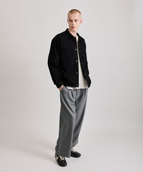 Saturdays NYC(サタデーズ ニューヨークシティ )の「Jordy Two Pleat Pant(スラックス・メンズ・ネイビー/ライトグレー・L/M/S/XL/X-SMALL)」の8枚目の写真