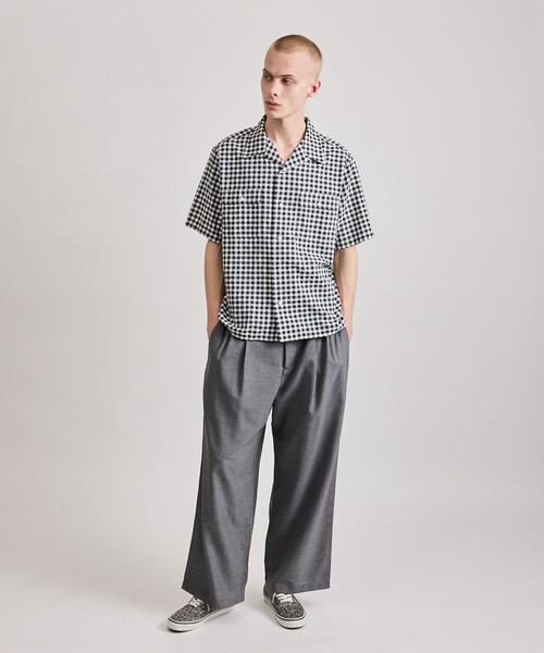 Saturdays NYC(サタデーズ ニューヨークシティ )の「Jordy Two Pleat Pant(スラックス・メンズ・ネイビー/ライトグレー・L/M/S/XL/X-SMALL)」の5枚目の写真